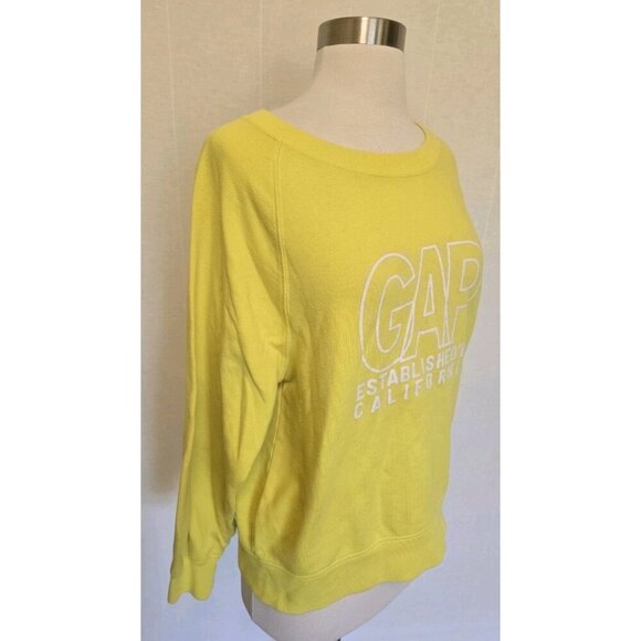 Gap Womens Sweatshirt Size Small Yellow California - Picture 2 of 6
